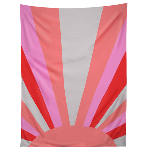 SunshineCanteen sunshine love coral Tapestry