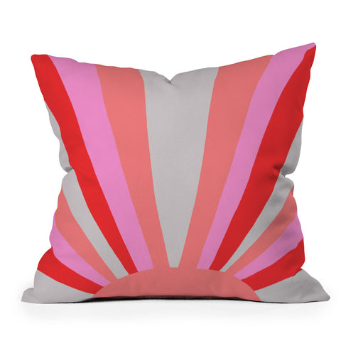 SunshineCanteen sunshine love coral Throw Pillow