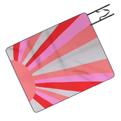 SunshineCanteen sunshine love coral Picnic Blanket
