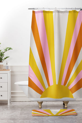 SunshineCanteen Sunshine Love Shower Curtain And Mat