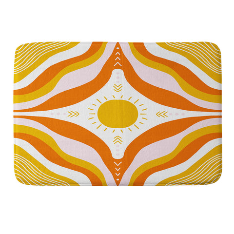 SunshineCanteen sunshine mandala Memory Foam Bath Mat