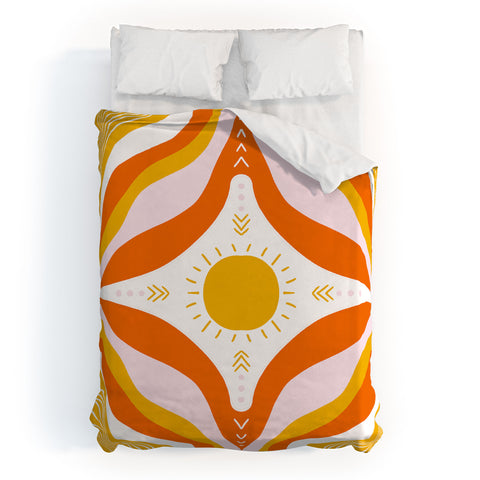 SunshineCanteen sunshine mandala Duvet Cover