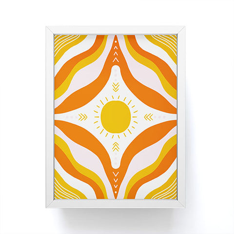 SunshineCanteen sunshine mandala Framed Mini Art Print