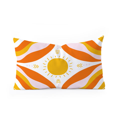 SunshineCanteen sunshine mandala Oblong Throw Pillow