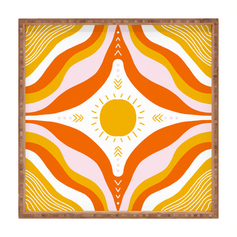 SunshineCanteen sunshine mandala Square Tray