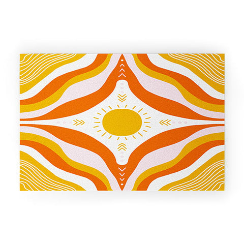 SunshineCanteen sunshine mandala Welcome Mat