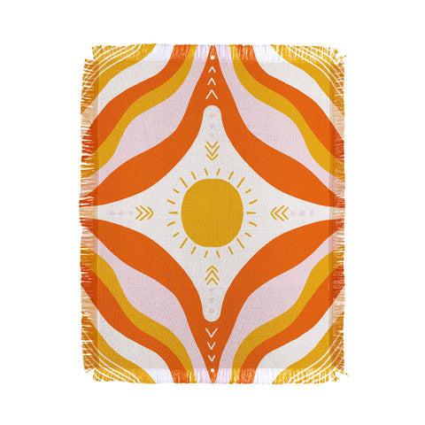 SunshineCanteen sunshine mandala Throw Blanket