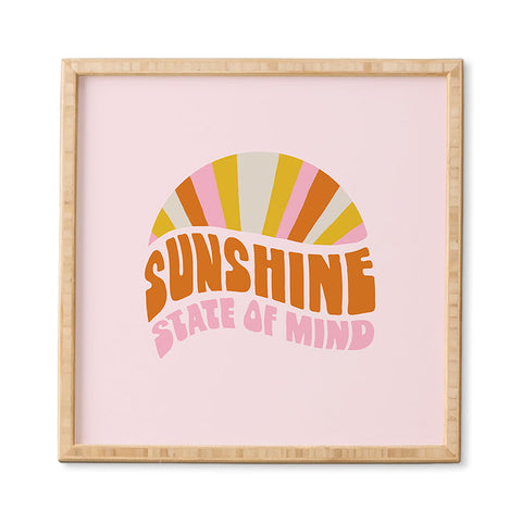 SunshineCanteen sunshine rainbow Framed Wall Art