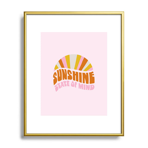 SunshineCanteen sunshine rainbow Metal Framed Art Print