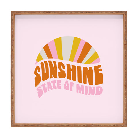 SunshineCanteen sunshine rainbow Square Tray