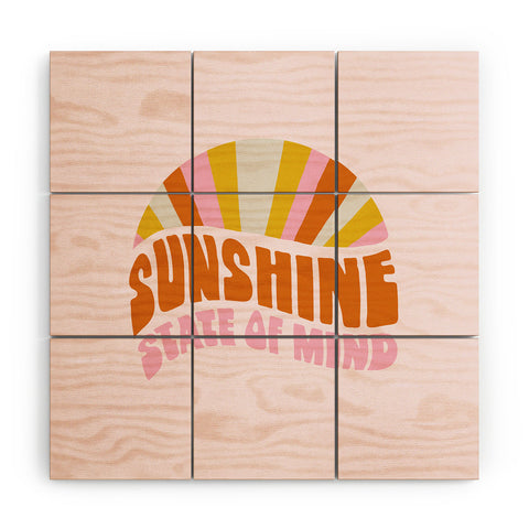 SunshineCanteen sunshine rainbow Wood Wall Mural