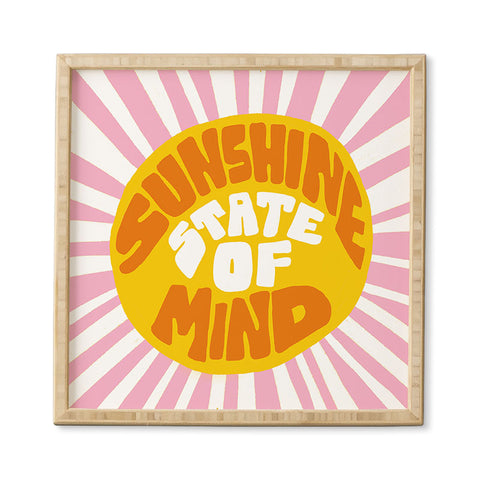 SunshineCanteen sunshine vibes Framed Wall Art