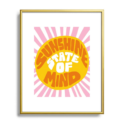 SunshineCanteen sunshine vibes Metal Framed Art Print