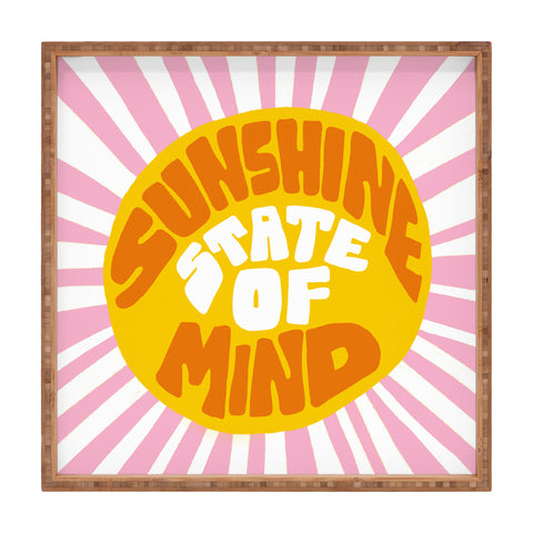 SunshineCanteen sunshine vibes Square Tray