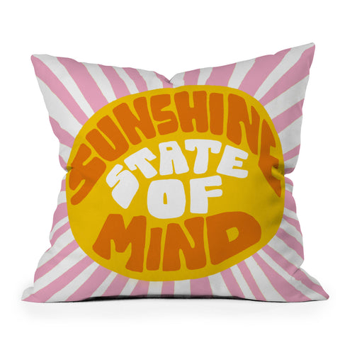 SunshineCanteen sunshine vibes Throw Pillow