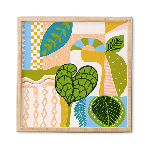 SunshineCanteen tropical boho vibes Framed Wall Art