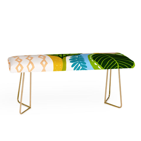 SunshineCanteen tropical boho vibes Bench