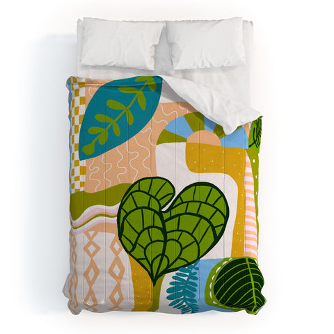 SunshineCanteen tropical boho vibes Comforter