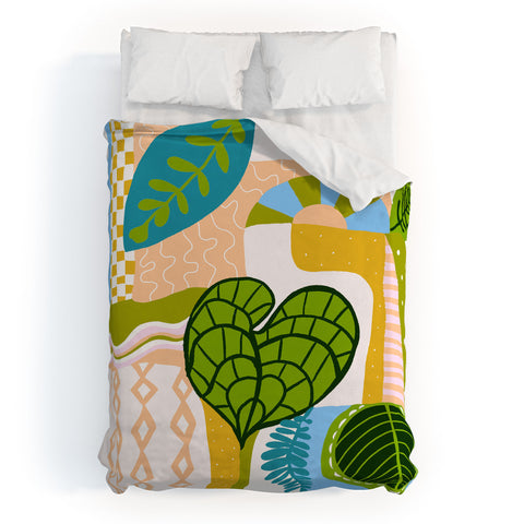 SunshineCanteen tropical boho vibes Duvet Cover