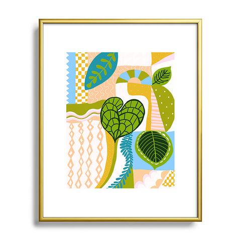 SunshineCanteen tropical boho vibes Metal Framed Art Print