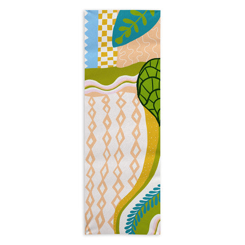 SunshineCanteen tropical boho vibes Yoga Towel