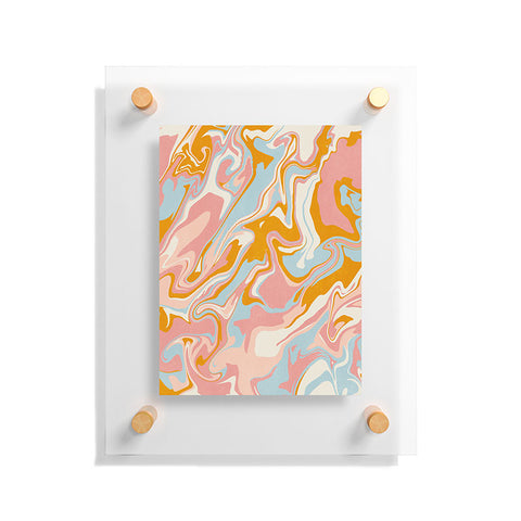 SunshineCanteen vintage marble Floating Acrylic Print