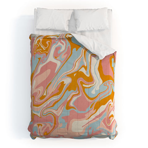 SunshineCanteen vintage marble Comforter