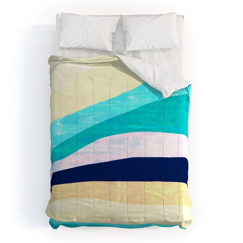SunshineCanteen white sands and waves Comforter
