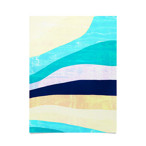 SunshineCanteen white sands and waves Poster