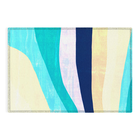 SunshineCanteen white sands and waves Outdoor Rug