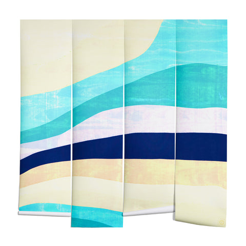 SunshineCanteen white sands and waves Wall Mural
