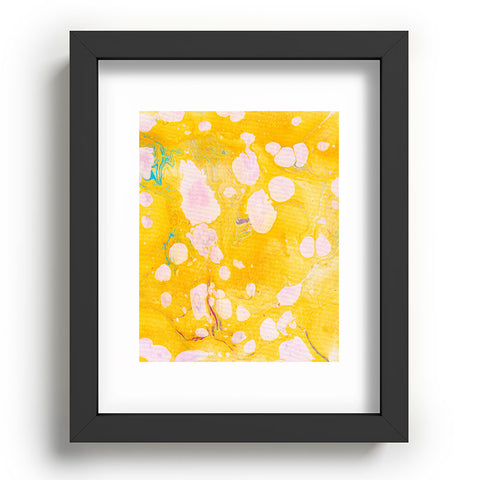 SunshineCanteen yellow cosmic marble Recessed Framing Rectangle