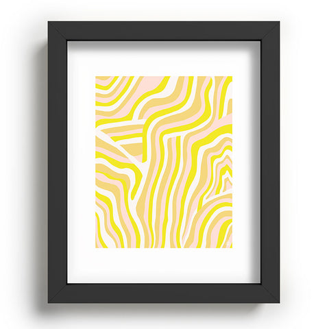SunshineCanteen yellow zebra stripes Recessed Framing Rectangle
