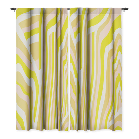 SunshineCanteen yellow zebra stripes Blackout Non Repeat