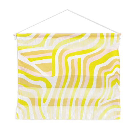 SunshineCanteen yellow zebra stripes Wall Hanging Landscape
