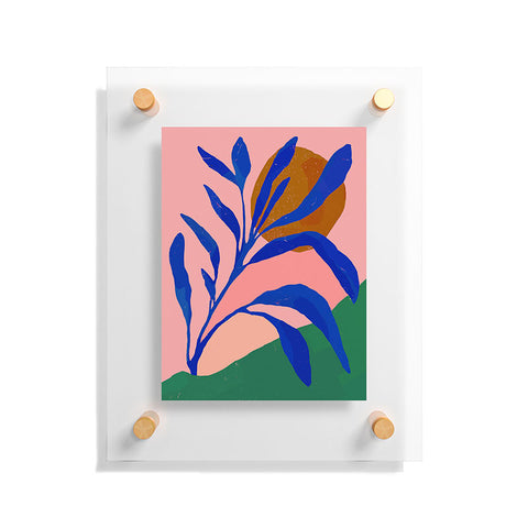 Superblooming Blue Plant In Spring Floating Acrylic Print