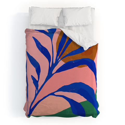 Superblooming Blue Plant In Spring Duvet Cover
