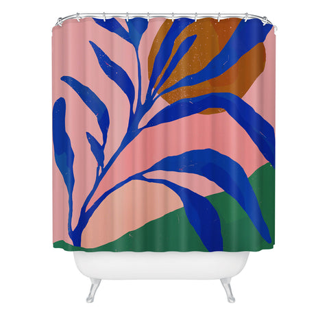Superblooming Blue Plant In Spring Shower Curtain