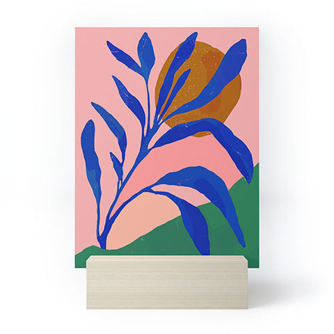 Superblooming Blue Plant In Spring Mini Art Print