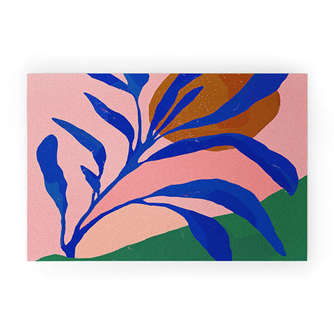 Superblooming Blue Plant In Spring Welcome Mat