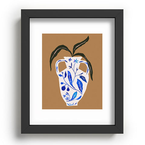 Superblooming Dynasty Vase with Citrus Blossoms Recessed Framing Rectangle