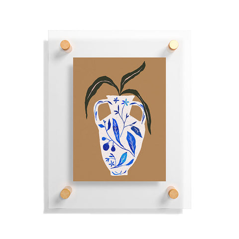 Superblooming Dynasty Vase with Citrus Blossoms Floating Acrylic Print