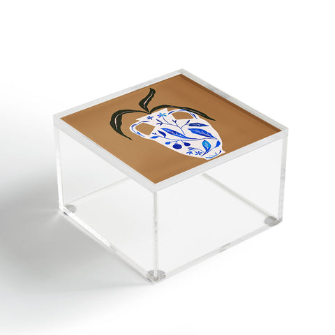 Superblooming Dynasty Vase with Citrus Blossoms Acrylic Box