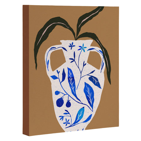 Superblooming Dynasty Vase with Citrus Blossoms Art Canvas