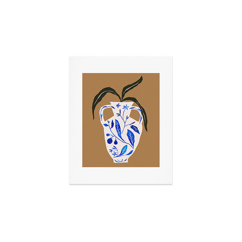 Superblooming Dynasty Vase with Citrus Blossoms Art Print