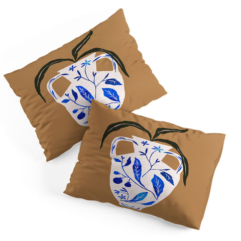 Superblooming Dynasty Vase with Citrus Blossoms Pillow Shams