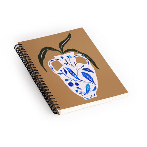Superblooming Dynasty Vase with Citrus Blossoms Spiral Notebook