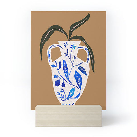 Superblooming Dynasty Vase with Citrus Blossoms Mini Art Print