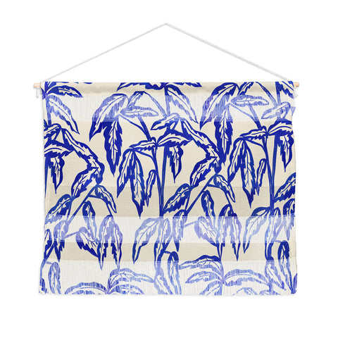 Superblooming Minimal Blue Plant Wall Hanging Landscape