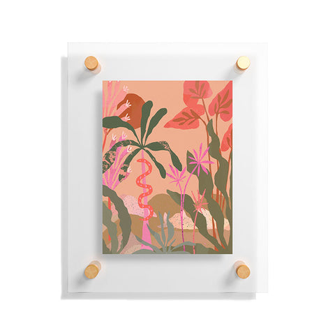 Superblooming Pink Jungle Floating Acrylic Print